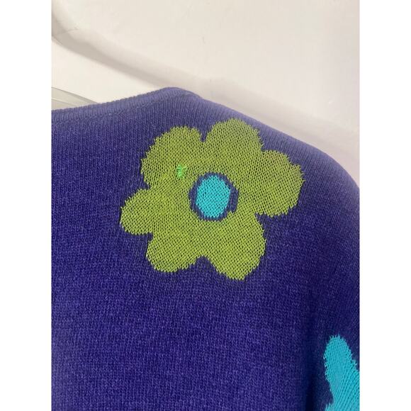 Women’s Gudrun Sjödén Unique Colorful Floral Cardigan Cotton S Purple - Picture 6 of 7
